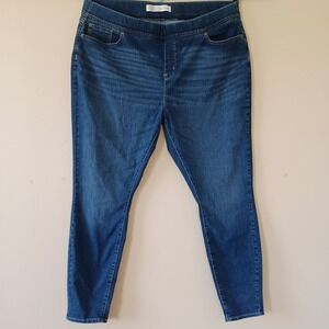 Levis 311 Jeans Sz 26W Shaping Slimming Skinny Leg Mid Rise Pullon Blue Stretch